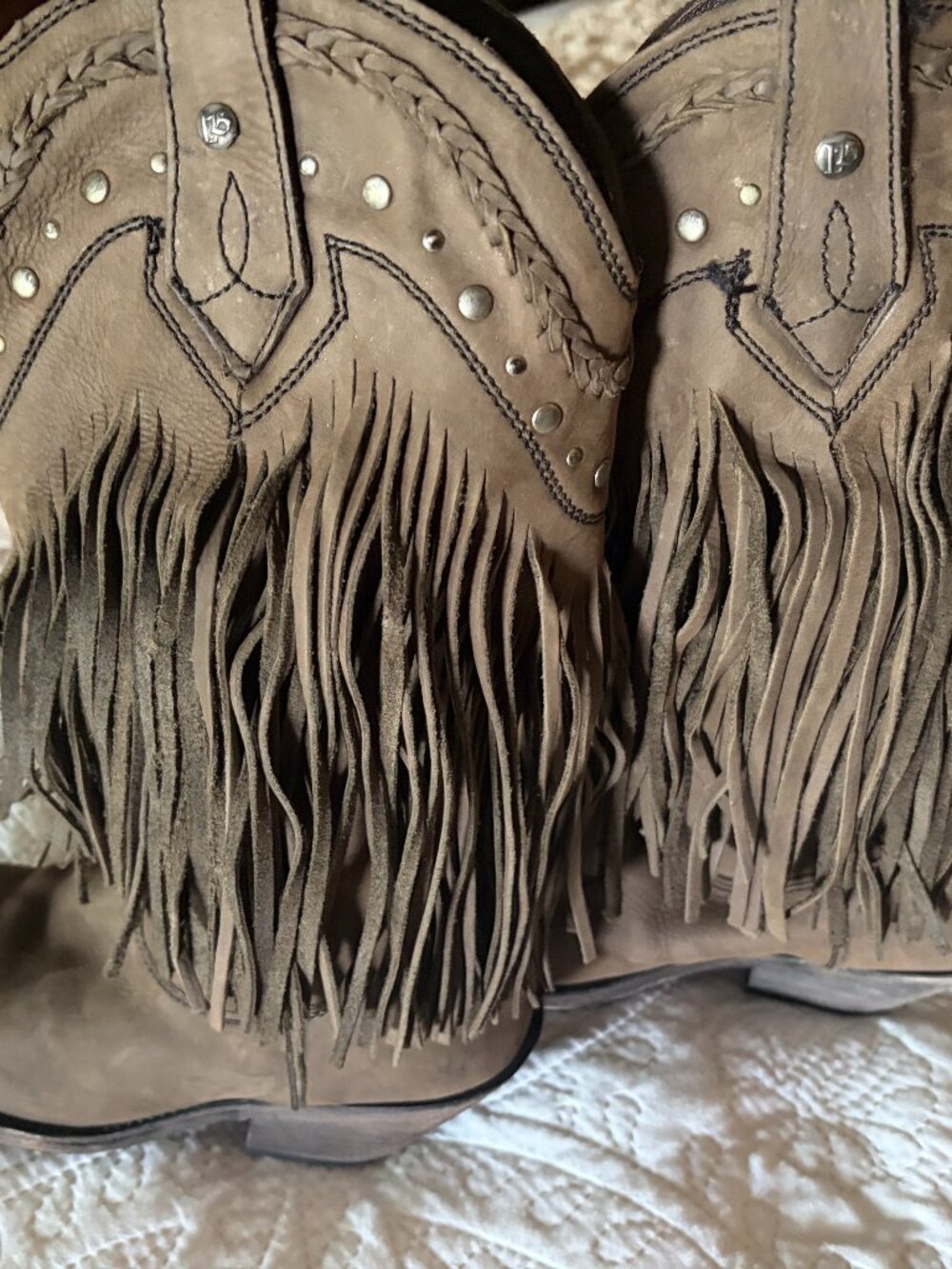 Liberty Black LB 71124 Vegas Fringe Cowboy Boots